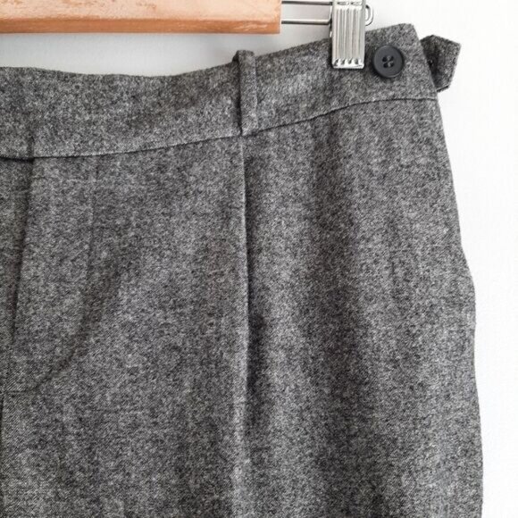CLUB MONACO Wool Blend Bermudas Short Crop Trousers Grey Sz 6 - Picture 4 of 13